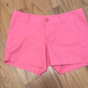 Lilly Pulitzer Pink Bermuda Shorts with Cuffed Hem